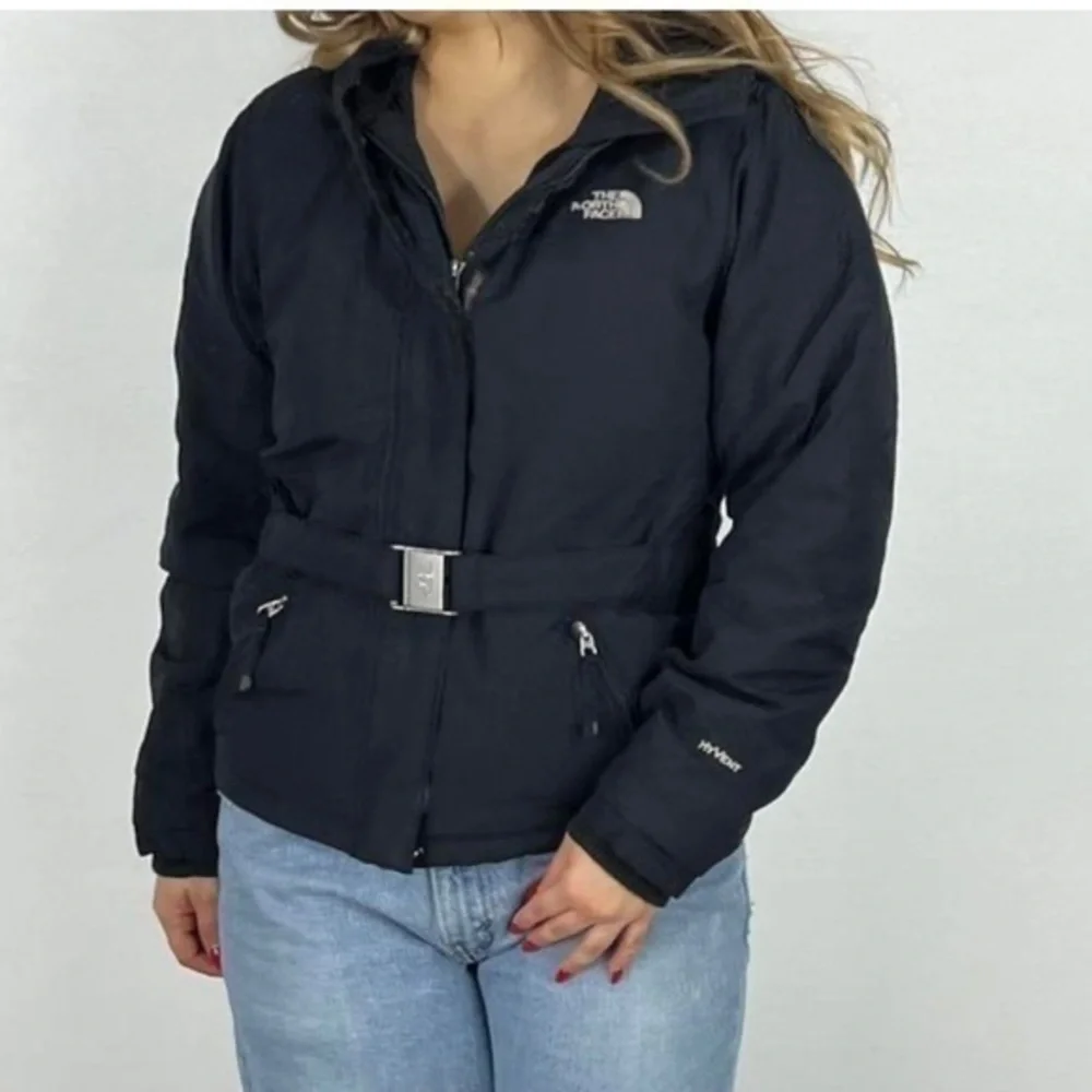 North Face Coat Hyvent Belt Puffer in Black